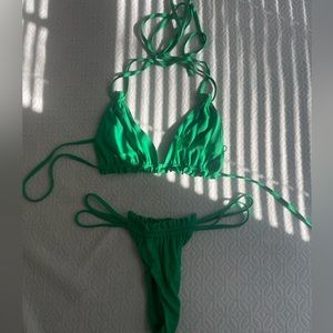 Tiger mist green bikini